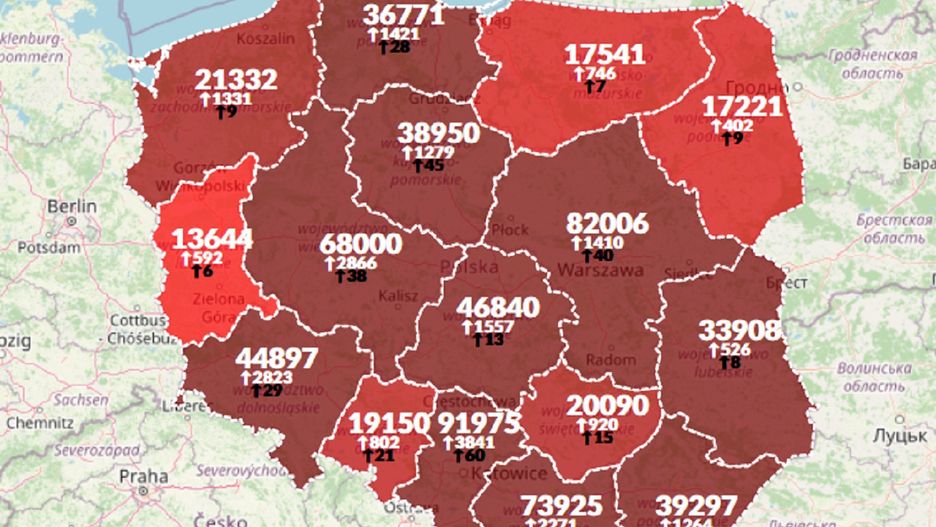 Koronawirus w Polsce. Aktualna mapa zakażeń