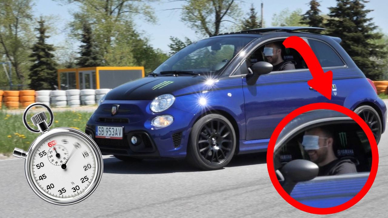 Test: Abarth 595 - jeździliśmy na czas z zasłoniętymi oczami