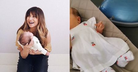 Anna Lewandowska dzieli się nowym zdjęciem córki. "Laurka dzisiaj KIBICUJE MAMIE podczas stretchingu"
