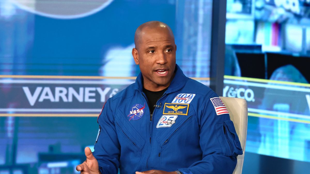 NEW YORK, NEW YORK - MAY 01:  Artemis II Astronaut Victor Glover visits "Varney & Co" at Fox Business Network Studios on May 01, 2026 in New York City. (Photo by Theo Wargo/Getty Images)