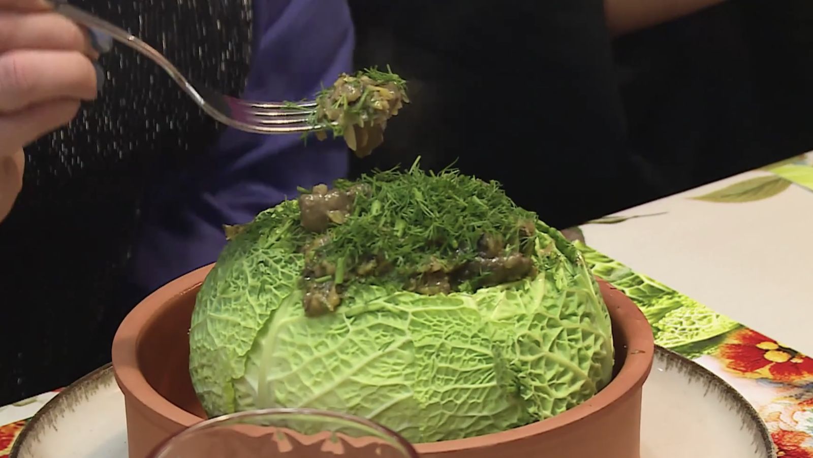Jedno z dań głównych - kapusta vege