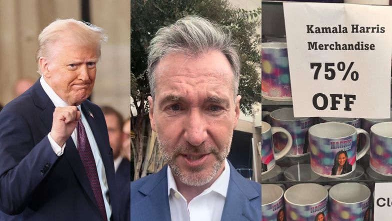 Piotr Kraśko pokazał półki sklepowe obok Białego Domu