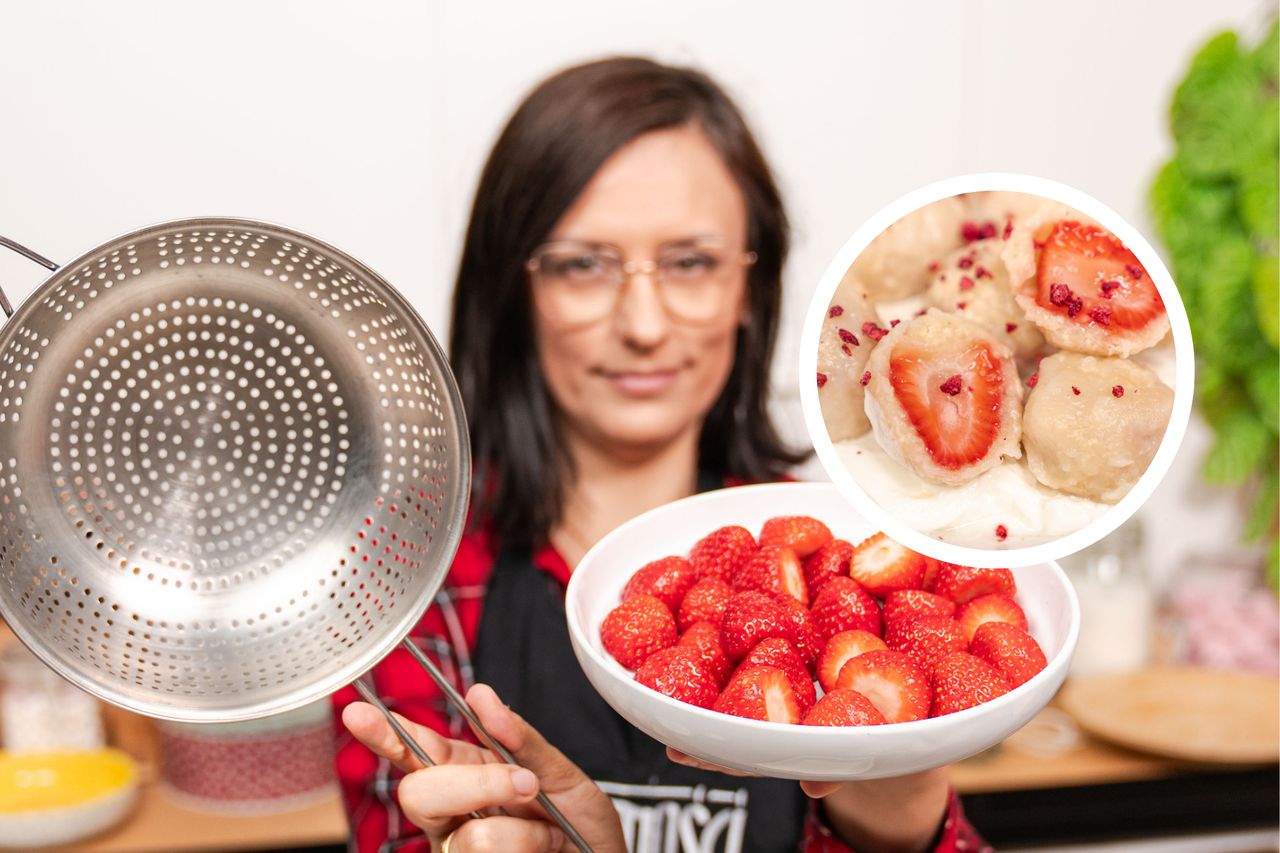 Pierogi bez lepienia? W dodatku na słodko z truskawkami? Musiałam to sprawdzić