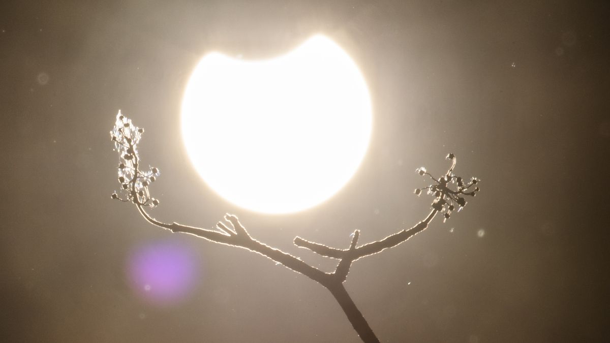 Częściowe zaćmienie Słońca — zdjęcie ilustracyjne