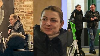 Magdalena Narożna do późnych godzin nocnych randkuje z ukochanym w centrum Warszawy