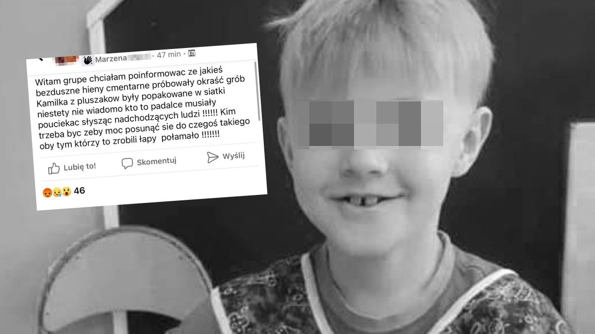 Próba kradzieży na grobie Kamilka? Redakcja o2.pl skontaktowała się z przedstawicielami cmentarza