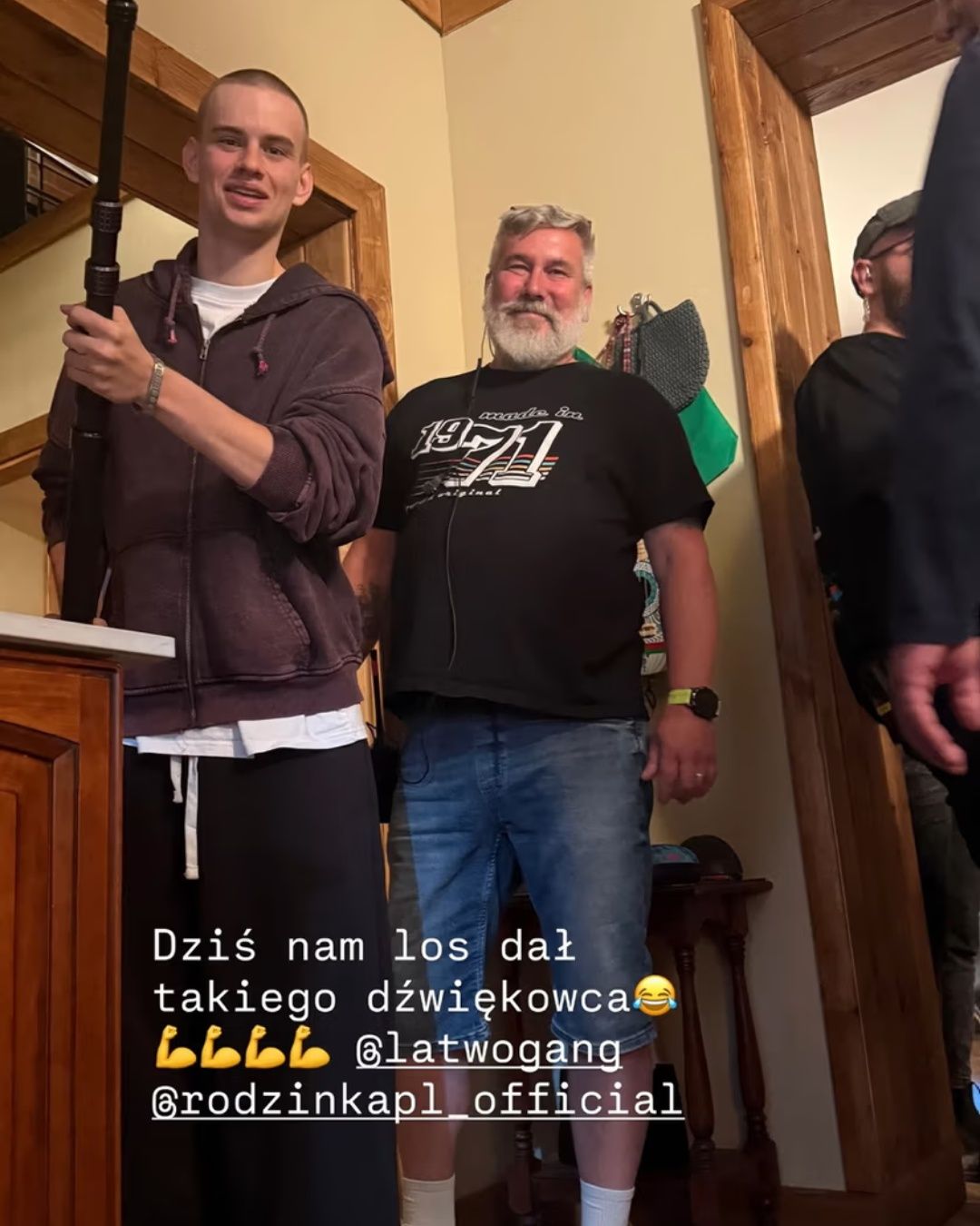 Łatwogang na planie "Rodzinki.pl"