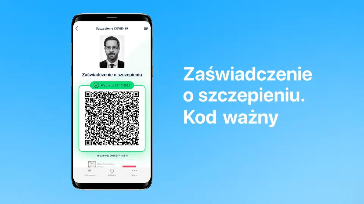 W aplikacji mObywatel można znaleźć potwierdzenie szczepienia