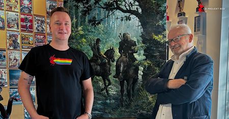 Geralt spotyka Thorgala. Obraz Rosińskiego ożywia kurs CD Projektu