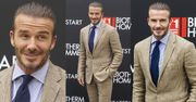 Ulizany David Beckham pozuje z kosmetykami (ZDJĘCIA)