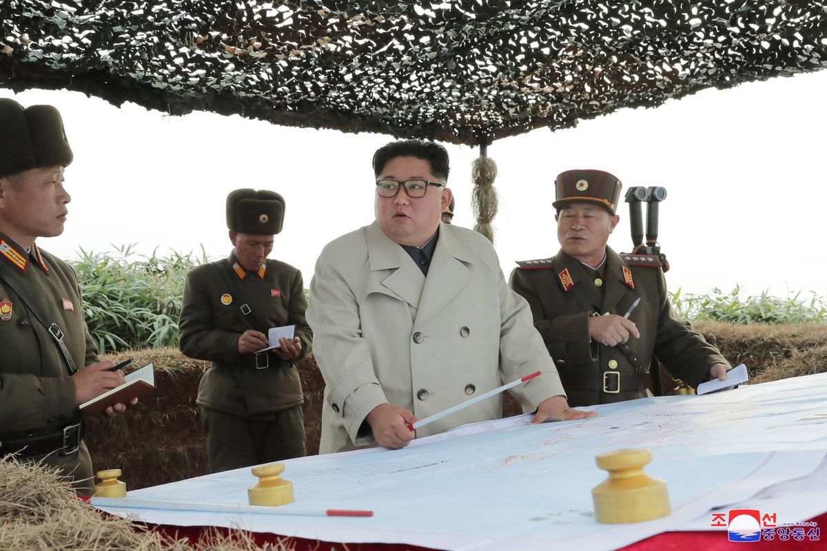 Przywódca Korei Północnej Kim Dzong Un
Dostawca: PAP/EPA.
KCNA