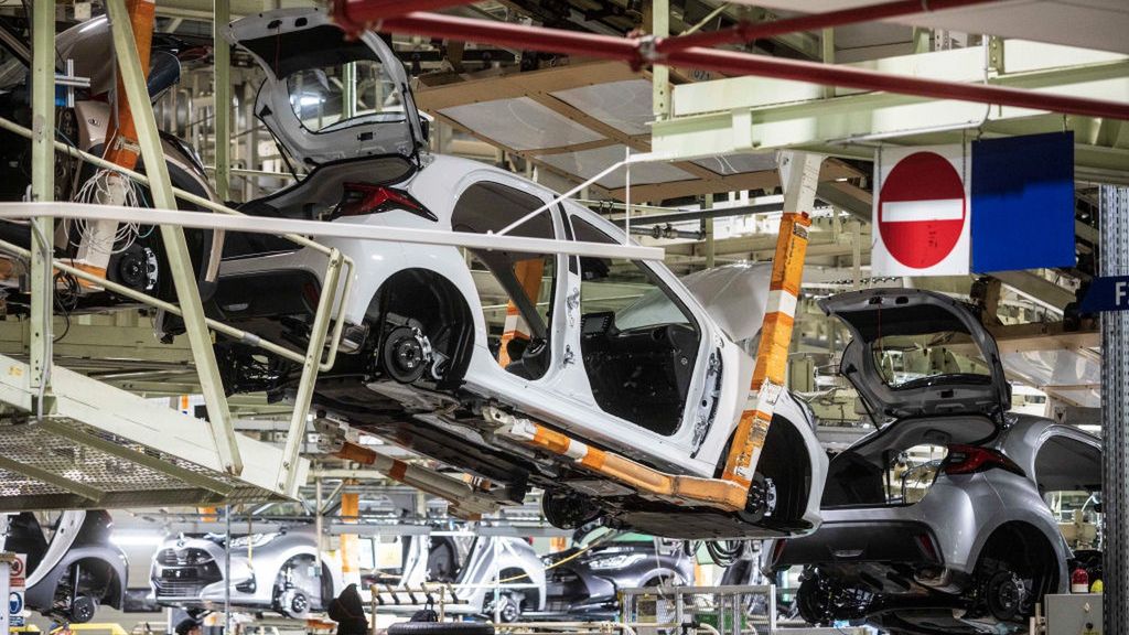 Automobile Production at Toyota Motor Manufacturing Czech Republic s.r.o.
Bloomberg
auto, czech, vehicles, autos, manufacture, cars, automobiles, vehicle, fabrication, european, automotive, automobile, tmmcz, euro members, e.u., eu, emea, business news, industries, automotive industry