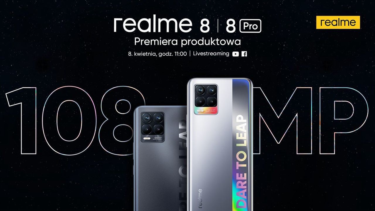 Świetna cena i super możliwości - polska premiera realme 8 Pro Debiut realme 8 Pro w Polsce i nowa jakość w fotografii mobilnej
