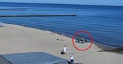 Była 8:35. Sytuacja na plaży w Ustroniu Morskim