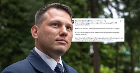 Nowi sędziowie TK złożyli ślubowanie. Mentzen pisze o "cyrku"