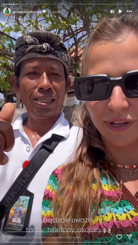 Anna Lewandowska zwiedza Bali z przyjaciółką