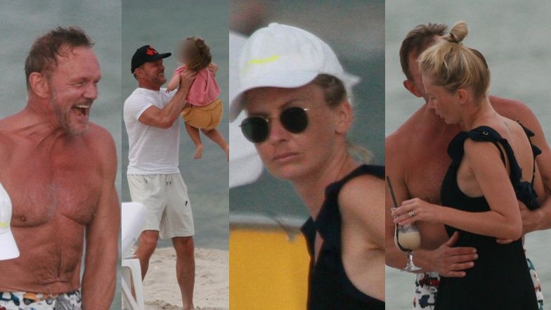 Cezary Pazura dokazuje z rodziną