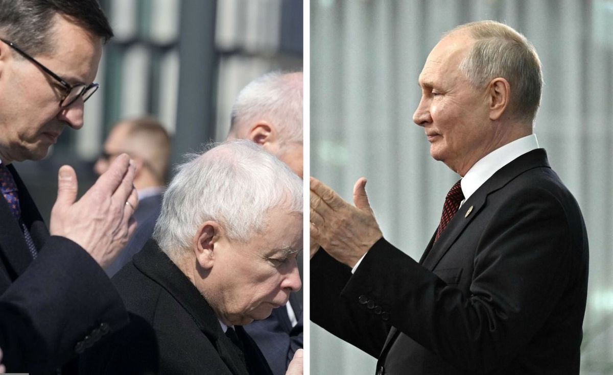 Morawiecki, Kaczyński, Putin