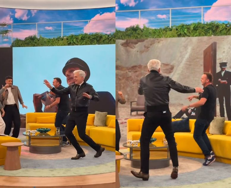 Hubert Urbański "tańczy" w śniadaniówce