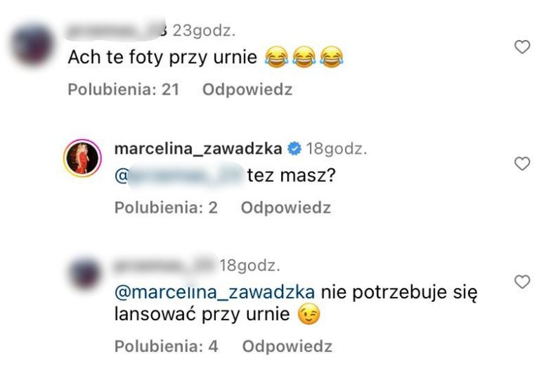 Marcelina Zawadzka broni pozowania przy urnach wyborczych