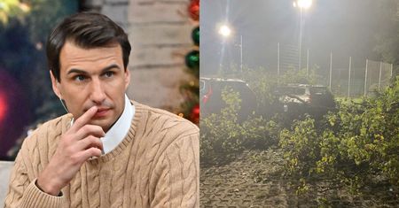 Jarosław Bieniuk był o krok od tragedii. "Pięć minut po moim odjeździe DRZEWO RUNĘŁO na dwa samochody"