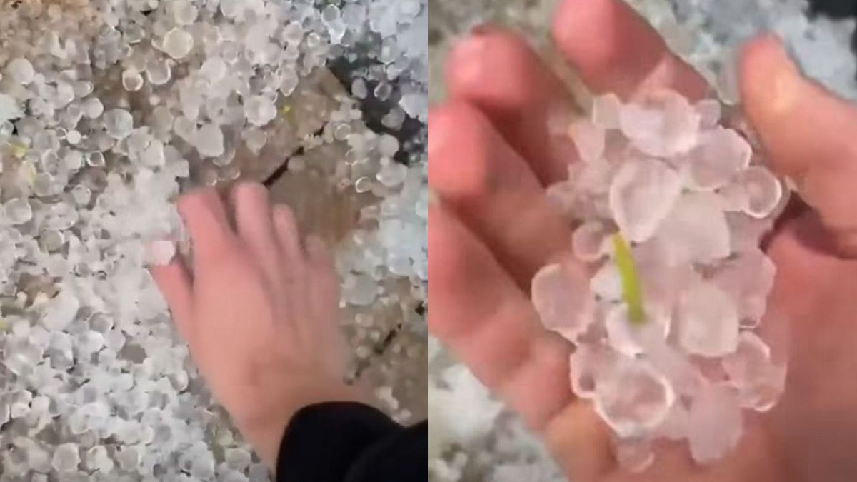 Gradobicie w Białym Dunajcu