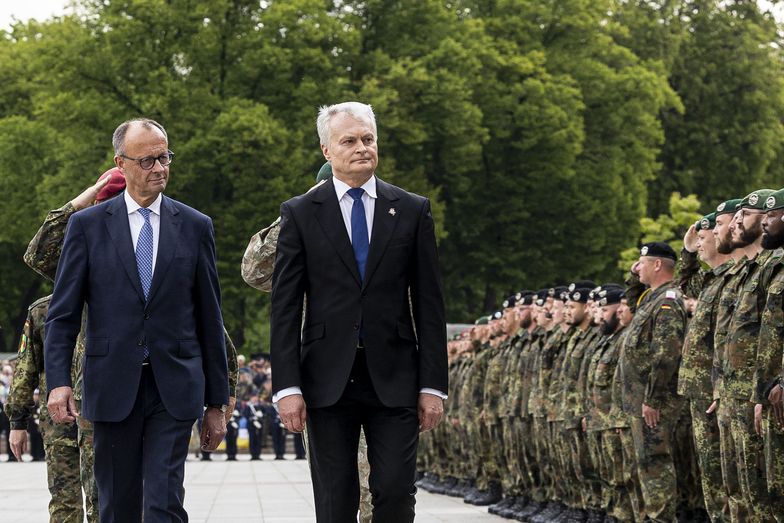 Kanclerz Merz odwiedził Litwę