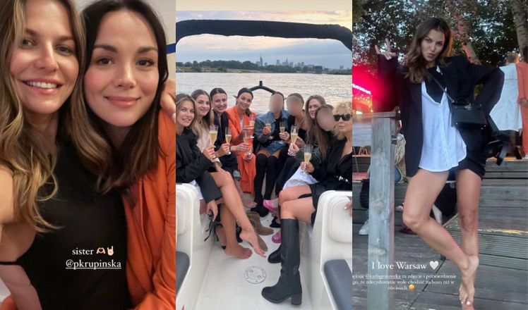 Anna Lewandowska imprezuje razem ze Ślotałą, Krupińską i Gruszecką