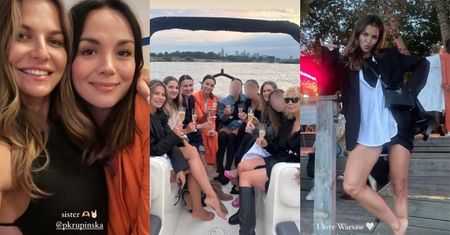Szalona noc Anny Lewandowskiej w Warszawie: znane koleżanki, rejs motorówką, szampan i spacer boso po bulwarach... (ZDJĘCIA)
