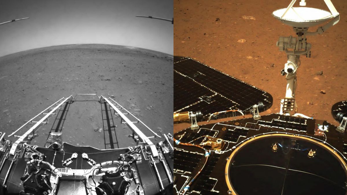 Zhurong pokazał pierwsze zdjęcia Czerwonej Planety