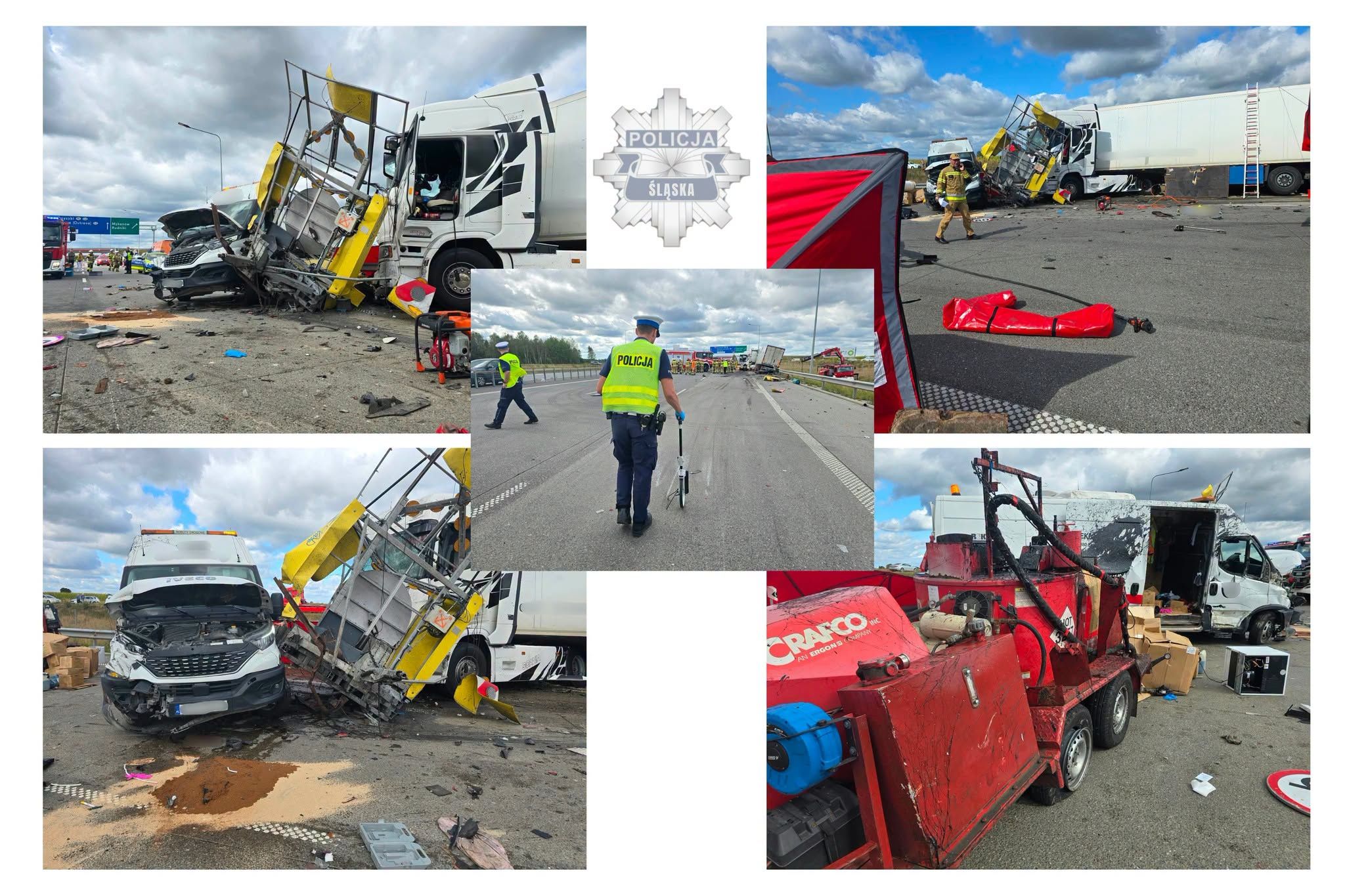 Tragedia na A1. Opublikowali zdjęcia.