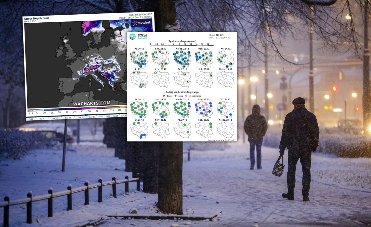 Śnieg pojawi się w Wigilię. Ale tylko część kraju się ucieszy