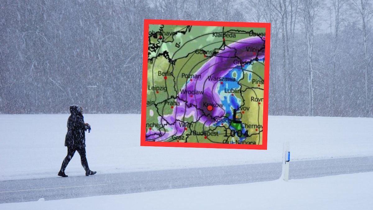 IMGW ostrzega przed intensywnymi opadami śniegu i roztopami