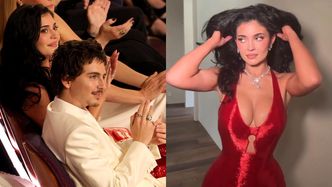 Kylie Jenner i jej głęboki dekolt wspierają Timothee Chalameta w walce o Oscara (ZDJĘCIA)