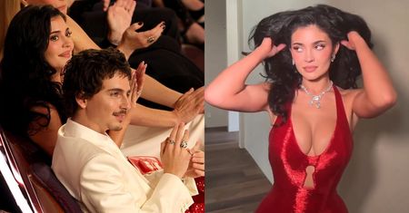 Kylie Jenner i jej głęboki dekolt wspierają Timothee Chalameta w walce o Oscara (ZDJĘCIA)