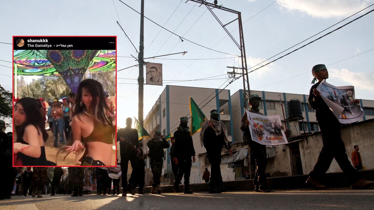 Ostatnie chwile Shani Louk. W tle hamasowcy na ulicach Gazy. 