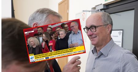 "Łagodne" pytanie reporterki TVP. Wybuchnęli śmiechem