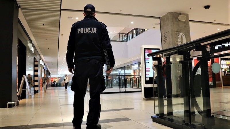 galeria handlowa policja kontrola maseczki