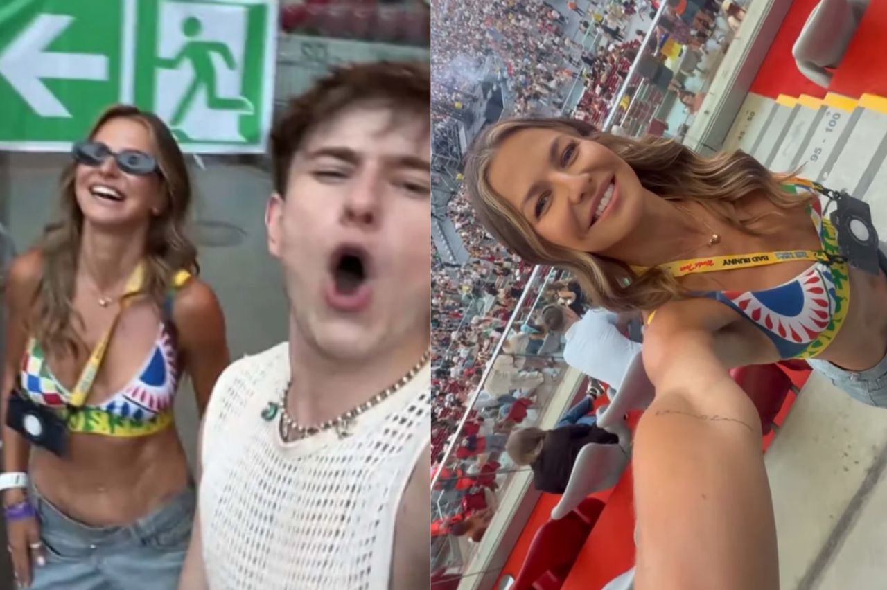 Tak Anna Lewandowska WYWIJAŁA na koncercie Bad Bunny'ego! "Najlepiej bawiąca się osoba" (WIDEO)