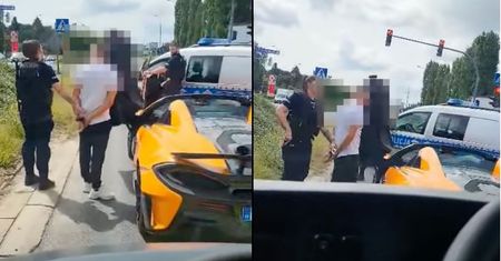 Jechał McLarenem w Gorzowie. Został zatrzymany i skuty kajdankami