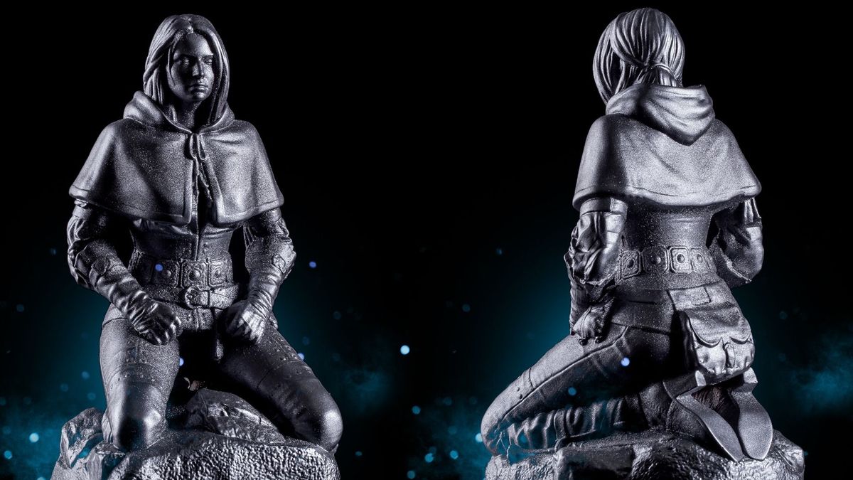 Betonowa figurka Ciri z Wiedźmina