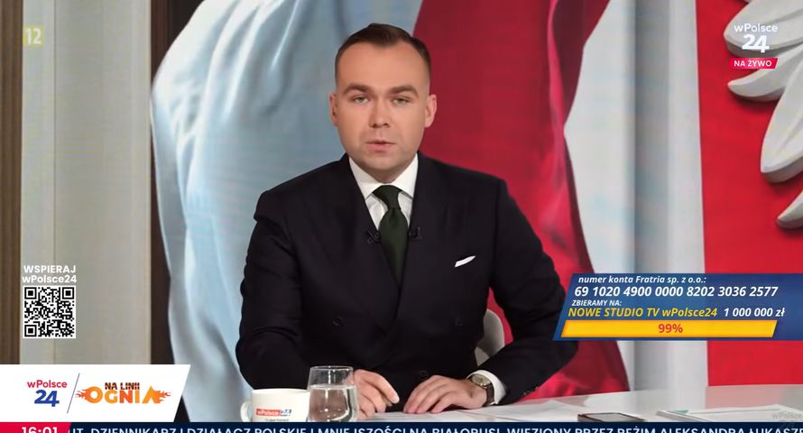 Dziennikarz wPolsce24 upomniany przez szefostwo. Poszło o "bydło konstytucyjne"