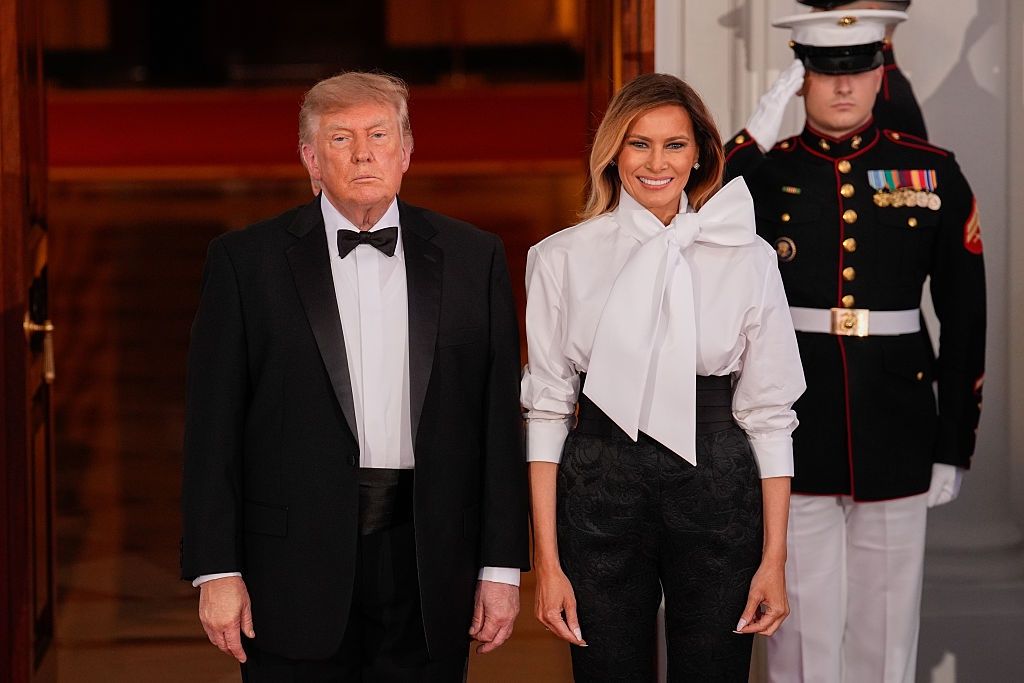 Odmieniona Melania Trump na spotkaniu z parą prezydencką Chin