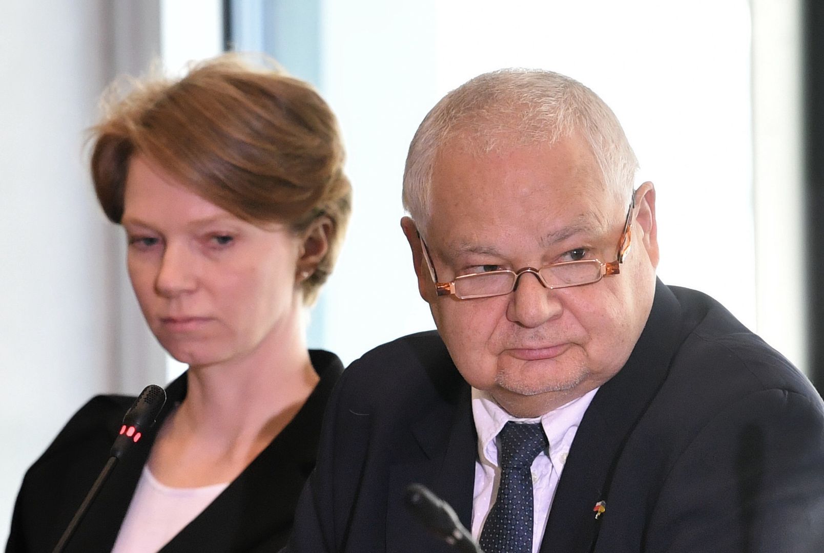Prezes NBP Adam Glapiński oraz wiceprezes NBP Marta Kightley