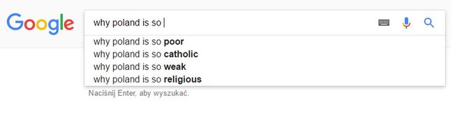 Świat zadaje pytania, Google podpowiada