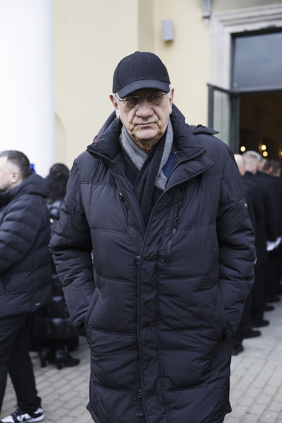 Wiktor Zborowski na pogrzebie Bożeny Dykiel