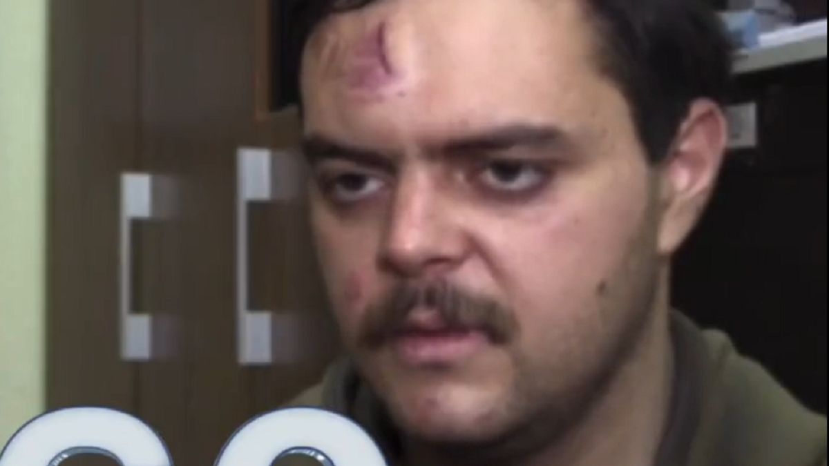 28-latek został pojmany w Mariupolu.