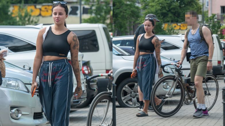 Naturalna Fagata spaceruje w klapkach po Warszawie 
