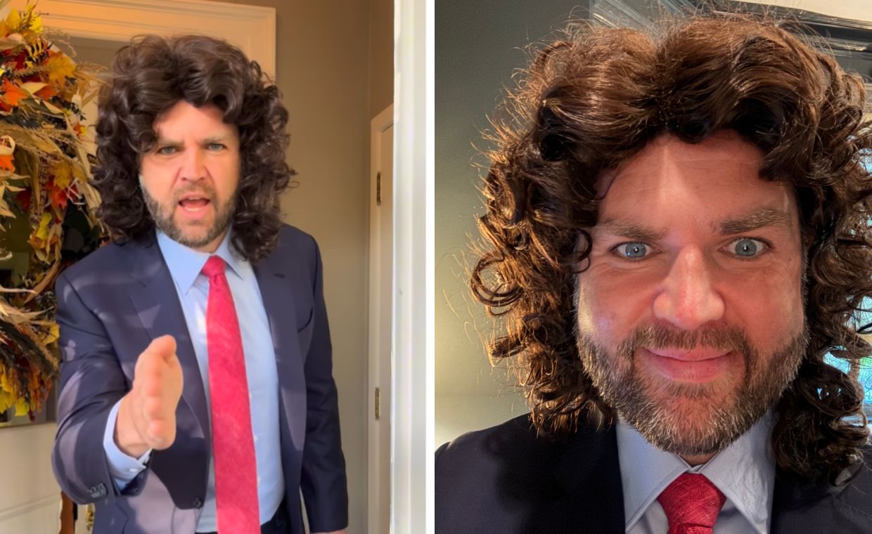 wiadomości,aktualności,WP Wiadomości Vance zażartował z siebie na Halloween. W sieci hit z peruką i memem