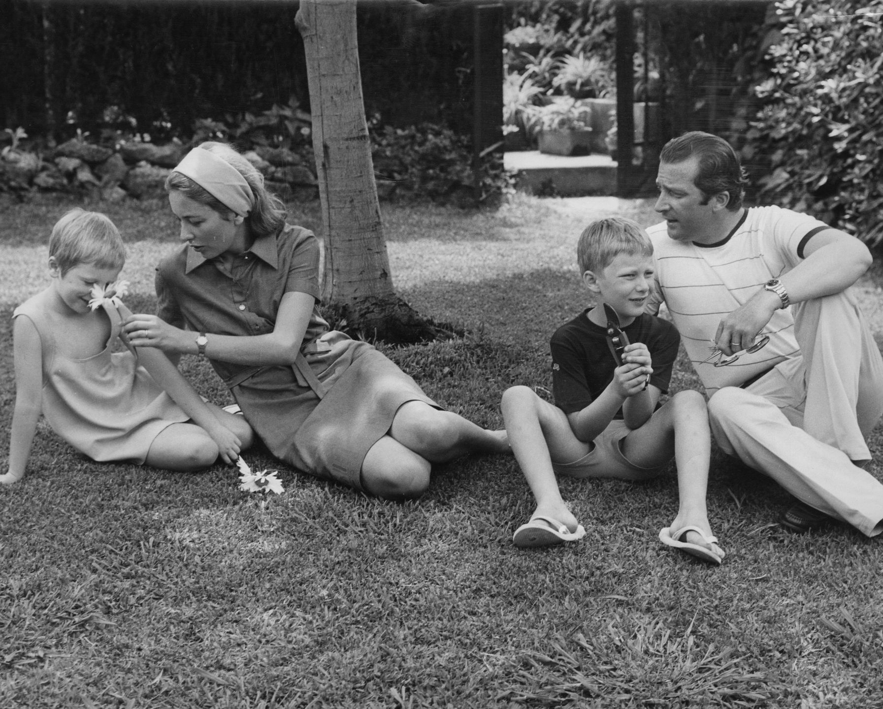 Król Albert i królowa Paola z dwójką swoich dzieci w 1968 roku. W tym czasie na świat przyszła jego córka ze związku z kochanką 